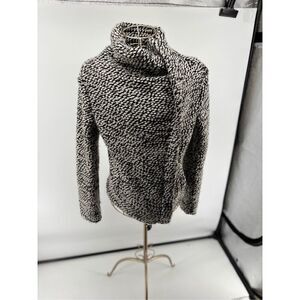 Blank NYC Boucle Knit Motorcycle Moto Jacket Black White Women’s Size XS